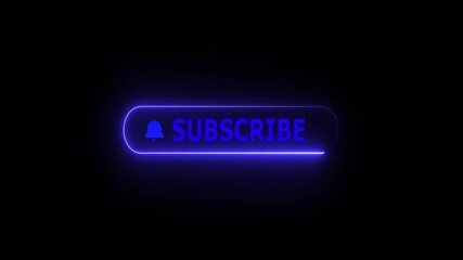Subscribe button or subscription online membership on black background with notification channel. 3D rendering. - Powered by Adobe
