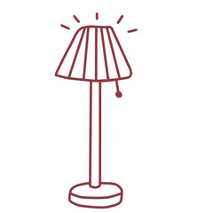 vector illustration of a lamp