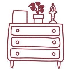 vector illustration of furniture