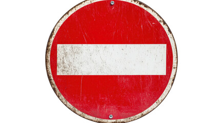 Do not enter sign with red circle and white dash Transparent background, PNG