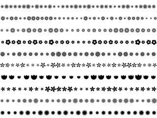 飾り罫〈花〉　C-1