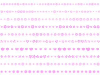 飾り罫〈花〉　C-2