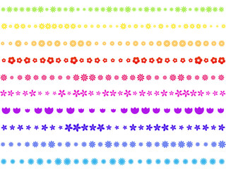 飾り罫〈花〉　C-3