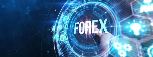 Online trading, Forex, Investment and financial market concept.
