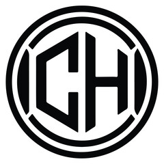 Elegant “CH” Monogram Logo Design – Minimal, Professional, Stylish Branding Template