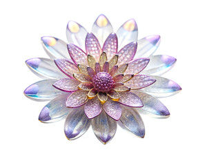 Fototapeta premium Crystal Textured Flower Petal