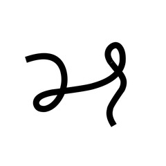 Obraz premium Single Confetti Decoration silhouette 