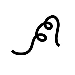 Single Confetti Decoration silhouette 