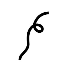 Single Confetti Decoration silhouette 