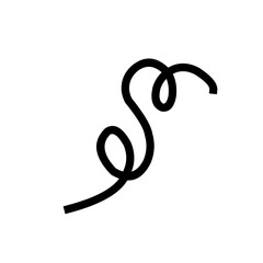 Single Confetti Decoration silhouette 