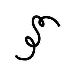 Obraz premium Single Confetti Decoration silhouette 