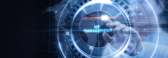 Human Resources HR management Recruitment Employment Headhunting Concept.