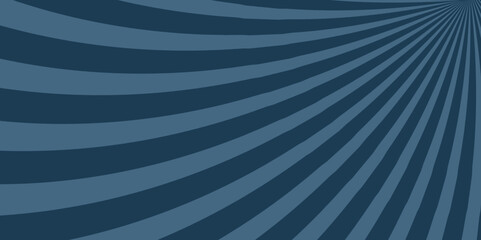 Illustration with a radial radiant pattern emanating from the center and expanding outward in alternating dark blue and light blue rays, Retro sunburst background Abstract radial lines background ,.