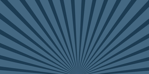 Illustration with a radial radiant pattern emanating from the center and expanding outward in alternating dark blue and light blue rays, Retro sunburst background Abstract radial lines background ,.