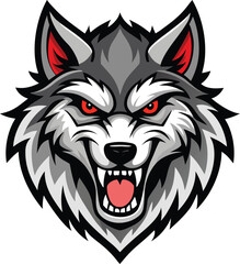 wolf head mascot © FAISAL