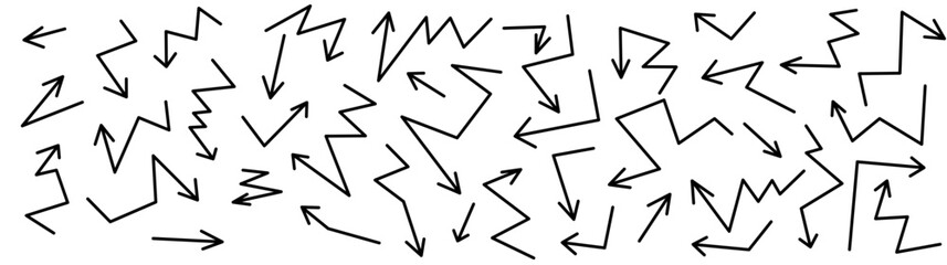 Black arrows set symbolizing corporate conflict, opposing opinions and decision challenges in business teams