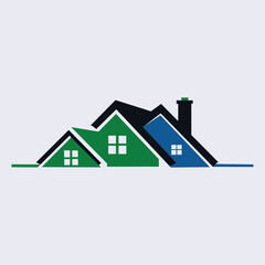 Real Estate House Logo Set Vector Illustration Design