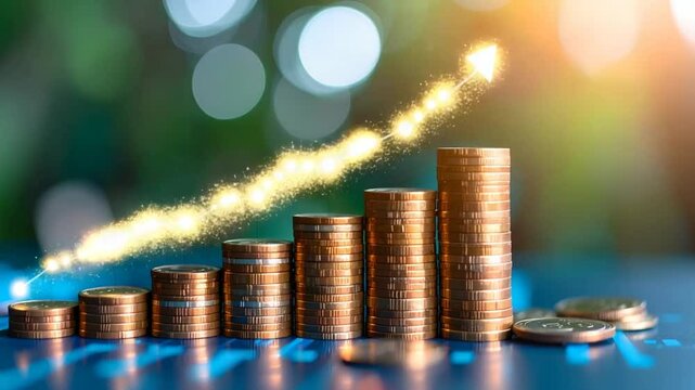 Financial growth coins