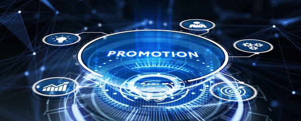 Employee in career promotion concept. 3d illustration