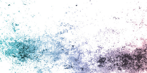 Blue paint splatter, texture, white background, A smooth transition from blue to white with a grainy texture