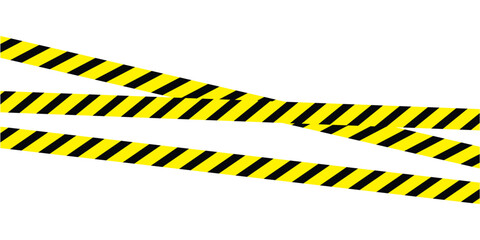 Under construction page with yellow caution tape and black warning lines. Construction hazard border design, ideal for web maintenance, alerts, security notice banners Vector illustration in eps 10. 