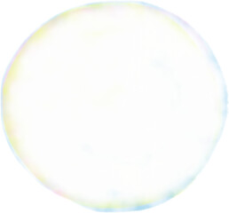 水彩のシャボン玉のイラスト