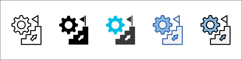 Development Icon Pack Multistyle Illustration