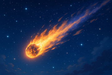 隕石のイラスト