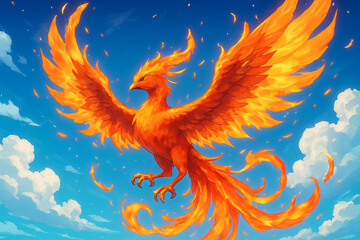Obraz premium フェニックスのイラスト