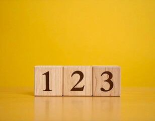 123 numbers on wooden blocks Counting Success: The Simplicity of 1-2-3 Steps