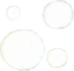 水彩のシャボン玉の背景イラスト
