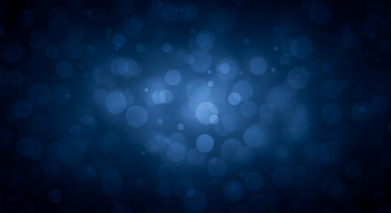 dark blue christmas background with abstract bokeh blue background 