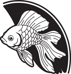 vector illustration of a fish