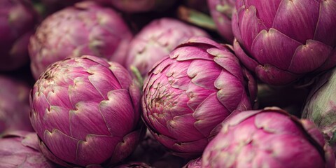 Fototapeta premium Soft Focus Pink Pion and Vegetables Background for Artistic and Nature Themes