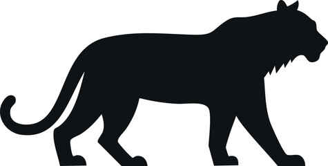 Tiger silhouette illustration