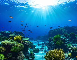 Obraz premium Mystical Ancient Sea Landscape