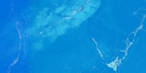 Abstract blue marble texture with white splashes, Closeup surface blue marble pattern foe wall design, Blue marble texture background with white veins.