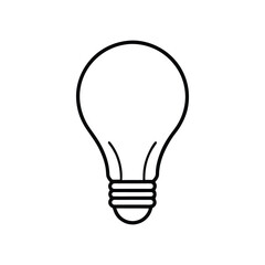bulb line art