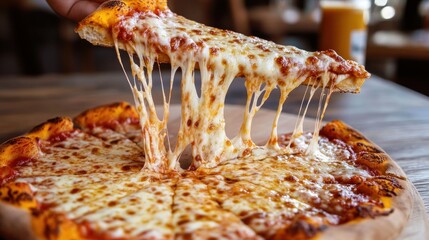 Pizza slice with melted cheese (2)