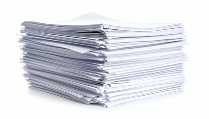 Stack of White Papers with Office.