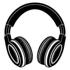 Headphones  Electronic Device Icon Minimalist Vector AI Graphic for Digital and Web Design