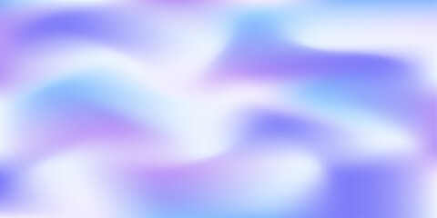 Blurred abstract background. Mesh gradient. Standard banner size. Background for poster, brochure, booklet. Colorful, blue, purple gradient. Unicorn colors