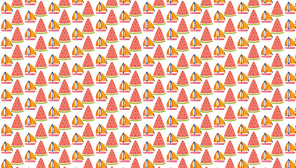 Colorful seamless heart pattern vector illustration for wallpaper or fabric design