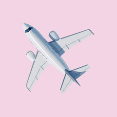 Vector Isometric Airplane Graphic for Transportation and Airline Industry