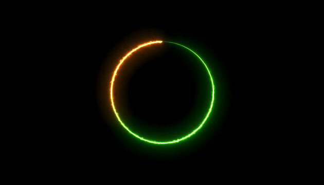 Neon Circle Loading Animation.
