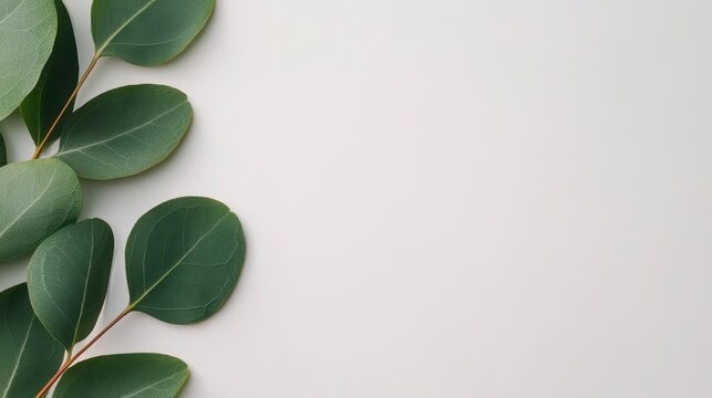 Isolated eucalyptus leaves frame on white minimalist wedding invitation design simple greenery aesthetic watercolor effect with ample space for personalized. Elegant greenery wedding