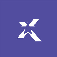 X letter logo design 