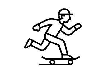 Obraz premium Skateboarder performs tricks in an urban setting during the afternoon