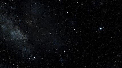 A starry night sky with a galaxy in the background.