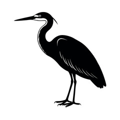 Great Egret Bird Outline Clipart